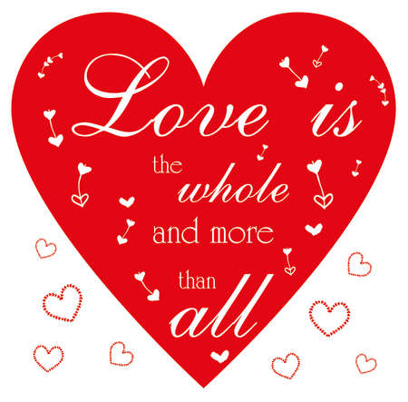 Love is the whole and more than allのイラスト素材