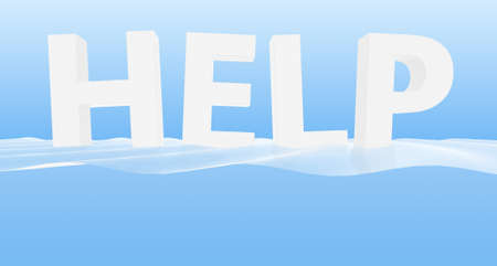 picture of HELP for screen saver  or backgroundの写真素材