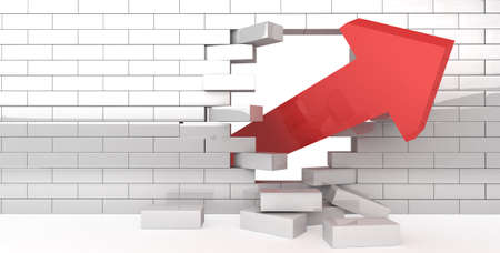 wall breakの写真素材