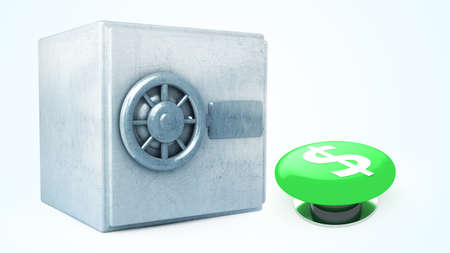 cash with safeの写真素材