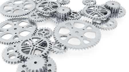 group of gears for use in presentations, manuals, design, etc の写真素材