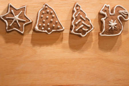 Christmas Ginger and Honey cookiesの写真素材