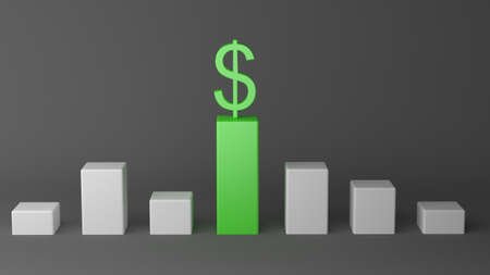 Wining price for use in presentations, education manuals, design, etc. 3D illustrationの写真素材