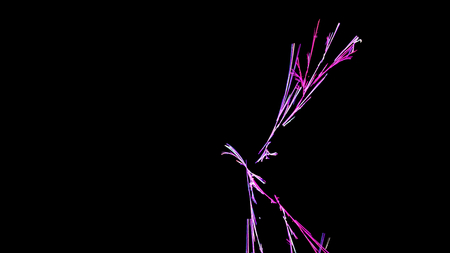 Fantasy chaotic colorful fractal pattern. Abstract fractal shapes. 3D rendering illustration background or wallpaper.の写真素材