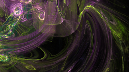 Fantasy chaotic colorful fractal pattern. Abstract fractal shapes. 3D rendering illustration background or wallpaper.の写真素材