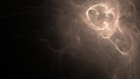 Fantasy chaotic colorful fractal pattern. Abstract fractal shapes. 3D rendering illustration background or wallpaper.の写真素材