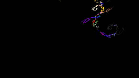 Fantasy chaotic colorful fractal pattern. Abstract fractal shapes. 3D rendering illustration background or wallpaper.の写真素材