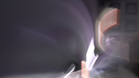 Fantasy chaotic colorful fractal pattern. Abstract fractal shapes. 3D rendering illustration background or wallpaper.の写真素材