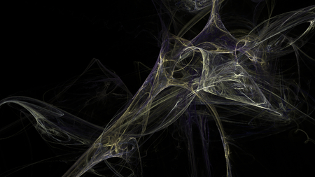 Fantasy chaotic colorful fractal pattern. Abstract fractal shapes. 3D rendering illustration background or wallpaper.の写真素材