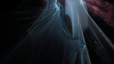 Fantasy chaotic colorful fractal pattern. Abstract fractal shapes. 3D rendering illustration background or wallpaper.の写真素材