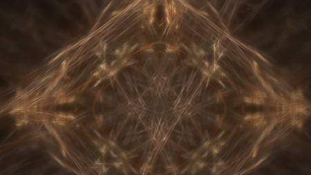 Fantasy chaotic colorful fractal pattern. Abstract fractal shapes. 3D rendering illustration background or wallpaper.の写真素材