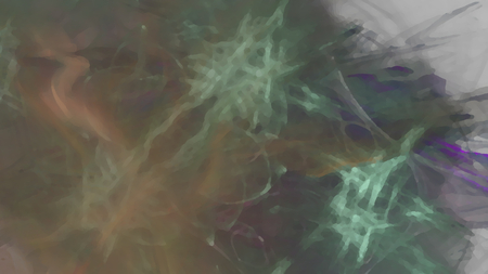 Fantasy chaotic colorful fractal pattern. Abstract fractal shapes. 3D rendering illustration background or wallpaper.の写真素材