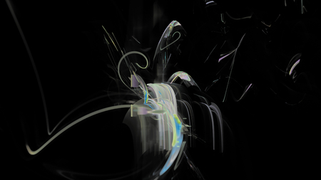 Fantasy chaotic colorful fractal pattern. Abstract fractal shapes. 3D rendering illustration...