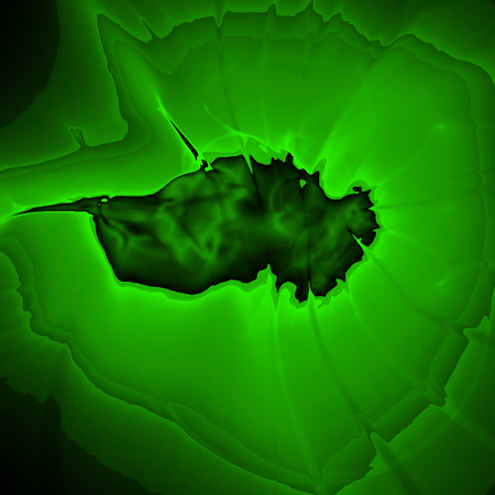 Fantasy chaotic colorful fractal pattern. Abstract fractal shapes. 3D rendering illustration background or wallpaper.の写真素材