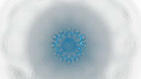 Fantasy chaotic colorful fractal pattern. Abstract fractal shapes. 3D rendering illustration...