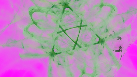 Fantasy chaotic colorful fractal pattern. Abstract fractal shapes. 3D rendering illustration background or wallpaper.の写真素材