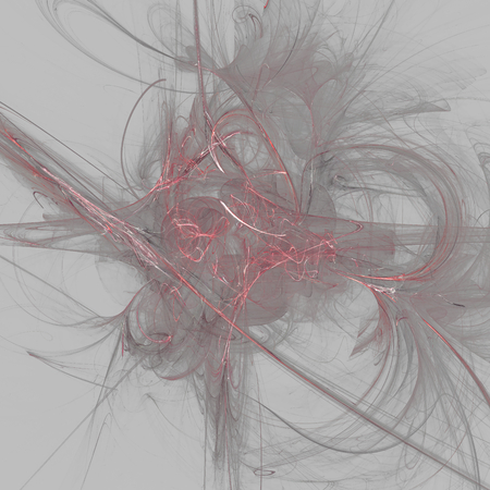 Fantasy chaotic colorful fractal pattern. Abstract fractal shapes. 3D rendering illustration background or wallpaper.の写真素材