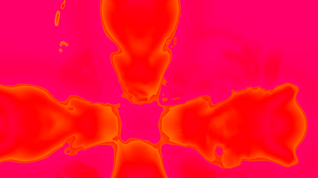 Fantasy chaotic colorful fractal pattern. Abstract fractal shapes. 3D rendering illustration background or wallpaper.の写真素材