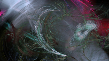 Fantasy chaotic colorful fractal pattern. Abstract fractal shapes. 3D rendering illustration background or wallpaper.の写真素材