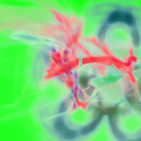 Fantasy chaotic colorful fractal pattern. Abstract fractal shapes. 3D rendering illustration background or wallpaper.の写真素材