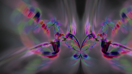 Fantasy chaotic colorful fractal pattern. Abstract fractal shapes. 3D rendering illustration background or wallpaper.の写真素材
