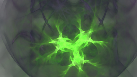 Fantasy chaotic colorful fractal pattern. Abstract fractal shapes. 3D rendering illustration background or wallpaper.の写真素材