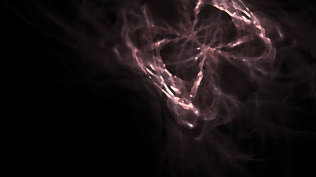 Fantasy chaotic colorful fractal pattern. Abstract fractal shapes. 3D rendering illustration background or wallpaper.の写真素材