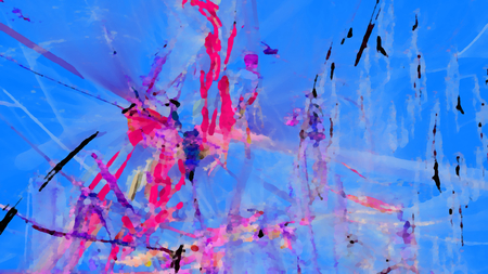 Fantasy chaotic colorful fractal pattern. Abstract fractal shapes. 3D rendering illustration background or wallpaper.の写真素材