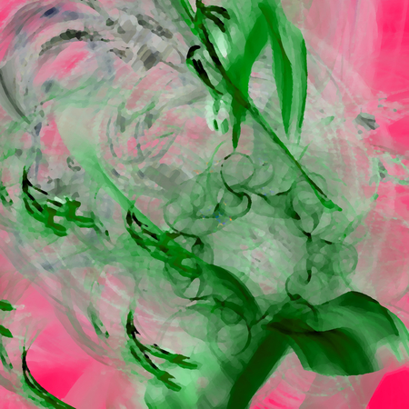 Fantasy chaotic colorful fractal pattern. Abstract fractal shapes. 3D rendering illustration background or wallpaper.の写真素材