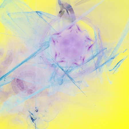 Fantasy chaotic colorful fractal pattern. Abstract fractal shapes. 3D rendering illustration background or wallpaper.の写真素材