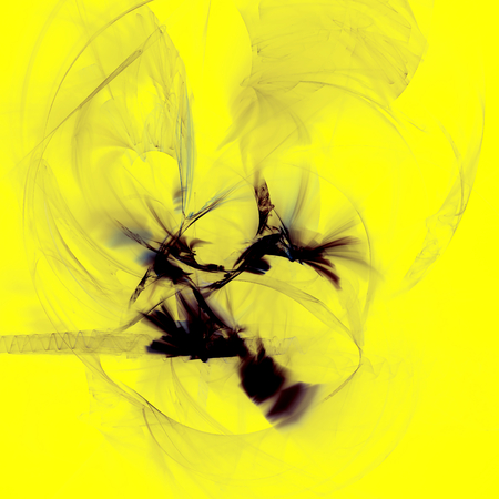 Fantasy chaotic colorful fractal pattern. Abstract fractal shapes. 3D rendering illustration background or wallpaper.の写真素材