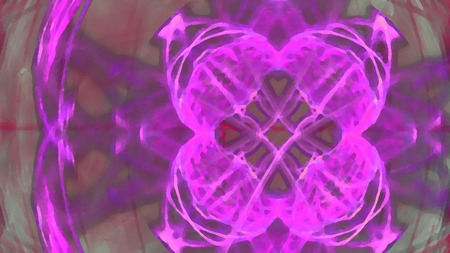 Fantasy chaotic colorful fractal pattern. Abstract fractal shapes. 3D rendering illustration background or wallpaper.の写真素材