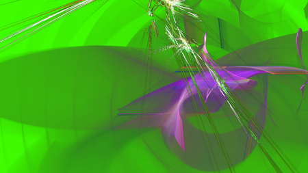 Fantasy chaotic colorful fractal pattern. Abstract fractal shapes. 3D rendering illustration background or wallpaper.の写真素材