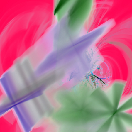 Fantasy chaotic colorful fractal pattern. Abstract fractal shapes. 3D rendering illustration background or wallpaper.の写真素材