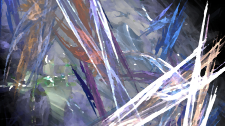 Fantasy chaotic colorful fractal pattern. Abstract fractal shapes. 3D rendering illustration background or wallpaper.の写真素材