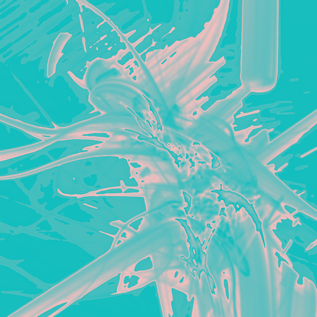 Fantasy chaotic colorful fractal pattern. Abstract fractal shapes. 3D rendering illustration background or wallpaper.の写真素材