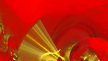 Fantasy chaotic colorful fractal pattern. Abstract fractal shapes. 3D rendering illustration background or wallpaper.の写真素材