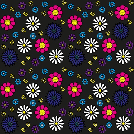 Seamless Flower Patternのイラスト素材