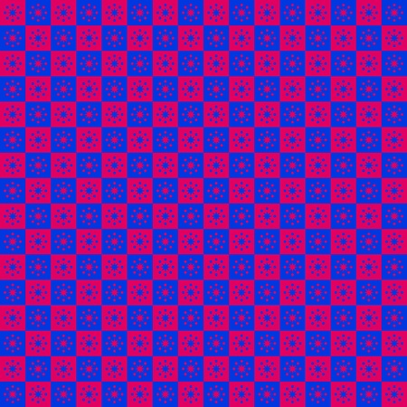 Checkered Star Patternのイラスト素材