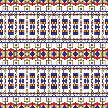 Modern folk art pattern