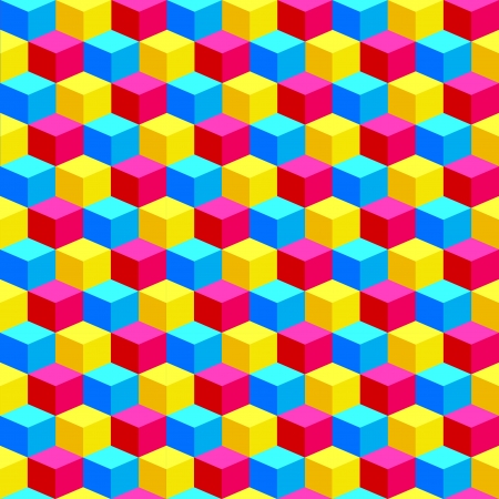 Colorful Cubes Bacgroundのイラスト素材