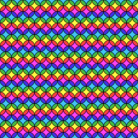 Multicolored Circular Stripesのイラスト素材