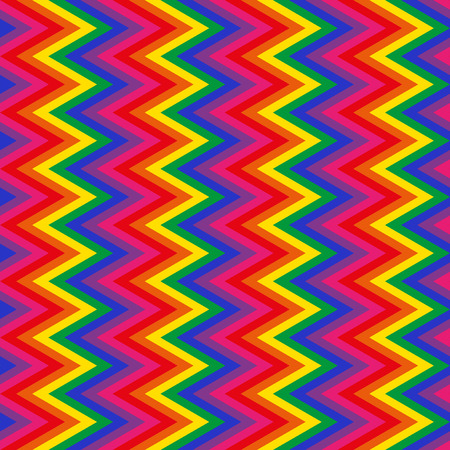Rainbow zig zag pattern