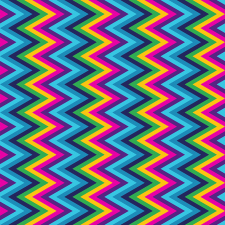 Colorful zig zag patternのイラスト素材