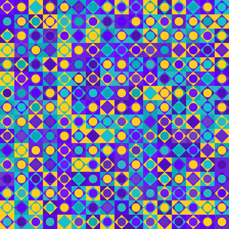 Purple yellow and blue geometric pattern のイラスト素材
