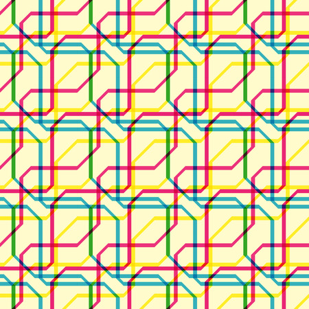 Funky lines patternのイラスト素材