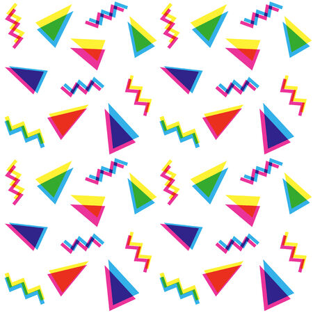 Colorful triangles patternのイラスト素材