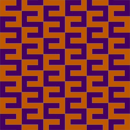 Orange and purple geometric patternのイラスト素材