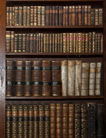 historic old books in a old libraryのeditorial素材