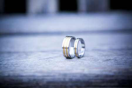 two wedding rings
